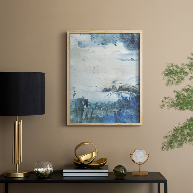«Coastal Seas II», reproduction encadrée - bois massif, H 15 po x l 12 po