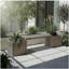 Banc de jardinière Grove - Brun cendré
