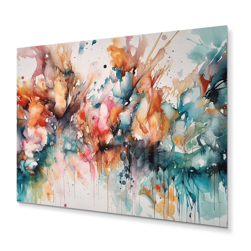 Captivating Boho Dance III - Art mural abstrait en métal, H 12 po x l 20 po x P 1 po