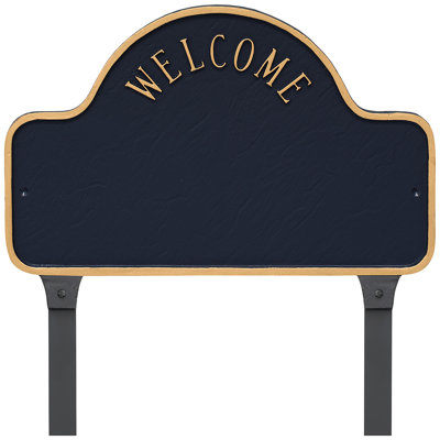 Lexington Welcome 3-Line Lawn Address Sign