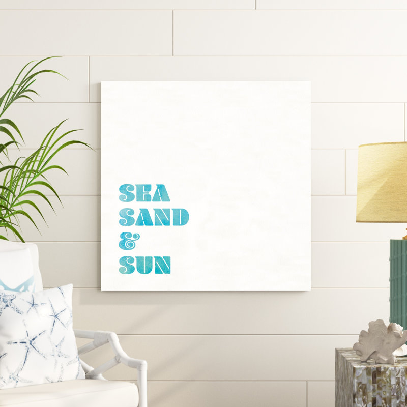 Beach Sayings I, H 36 po x l 36 po x P 1,25 po