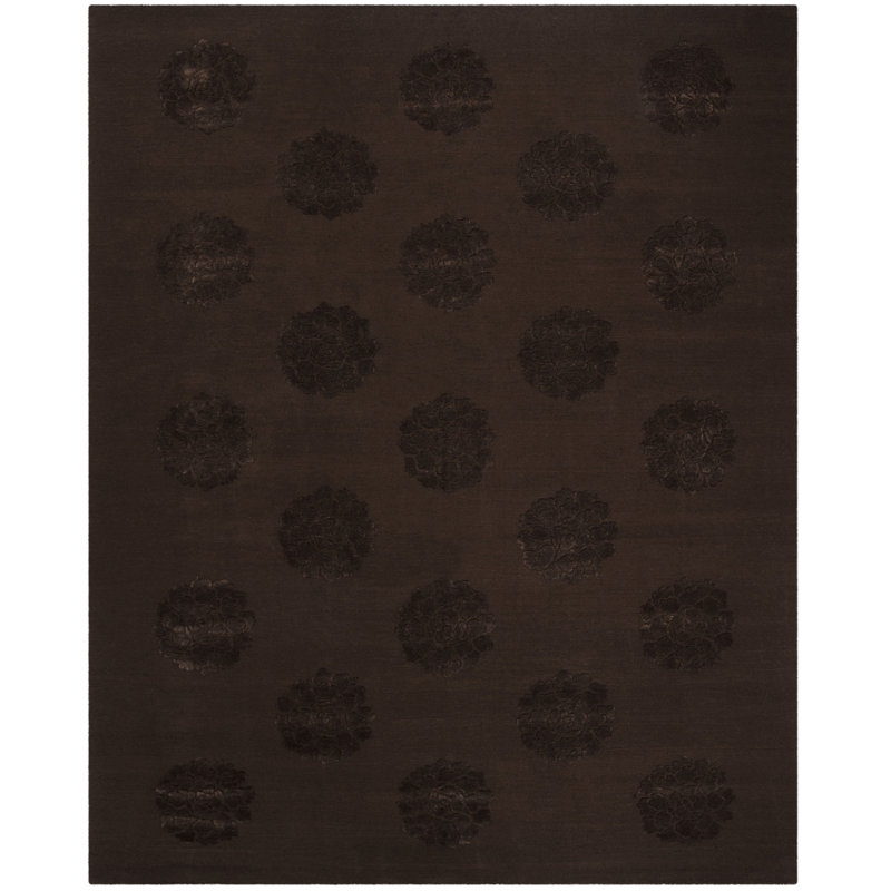 Tapis floral en laine et en soie Martha Stewart Classics, Rectangle 7 pi 9 po x 9 pi 9 po