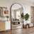 Arched  Metal Oversized Full-Length Mirror-1999766904-1991024059