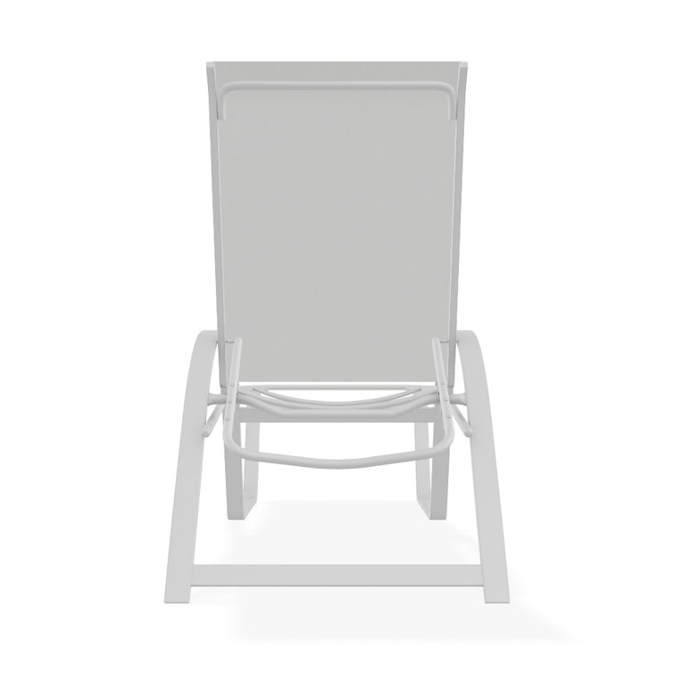 Holna Outdoor Rust-Resistant Metal Chaise Lounge