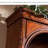 Retro Cherry Wood Solid Brown Bookcase