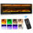Electric Fireplace Insert Recessed Wall-Mounted Heater With 8 Flame Colours Timer Touch Screen And Remote Control-2068169499