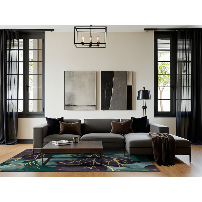 Whispering Willows Rug, Square 4'