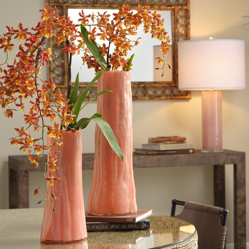 Sequoia Handmade Glass Table Vase, Poppy, Large