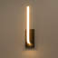 Minimalist Matted Black J-Hook Integrated LED Wall Sconce