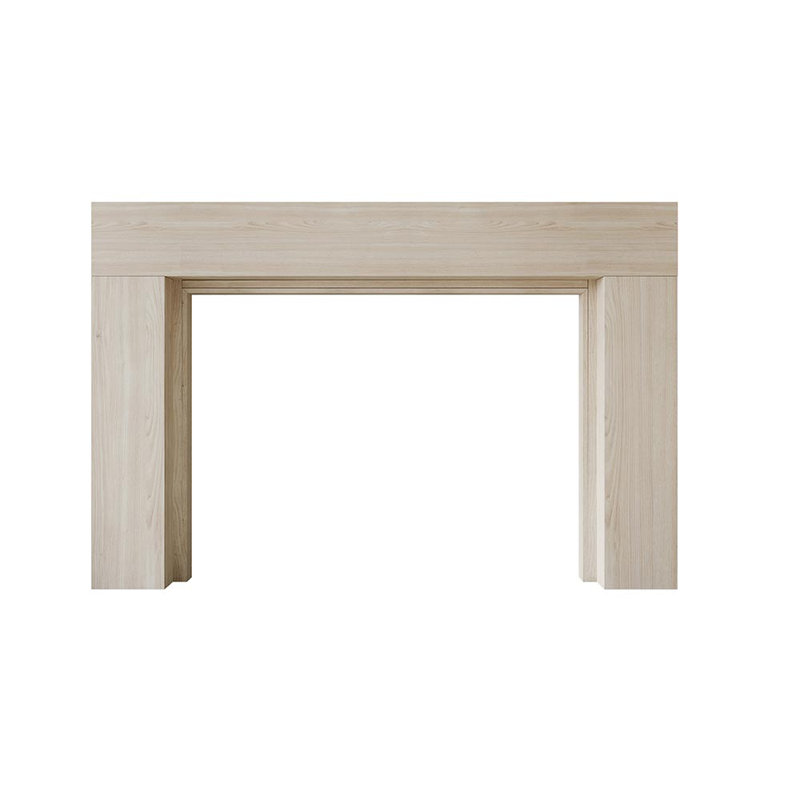 Sabine Contemporary Wood Fireplace Mantel Surround 56" x 42" Opening - 80" x 54" Overall - Unfinished Maple, 80" L