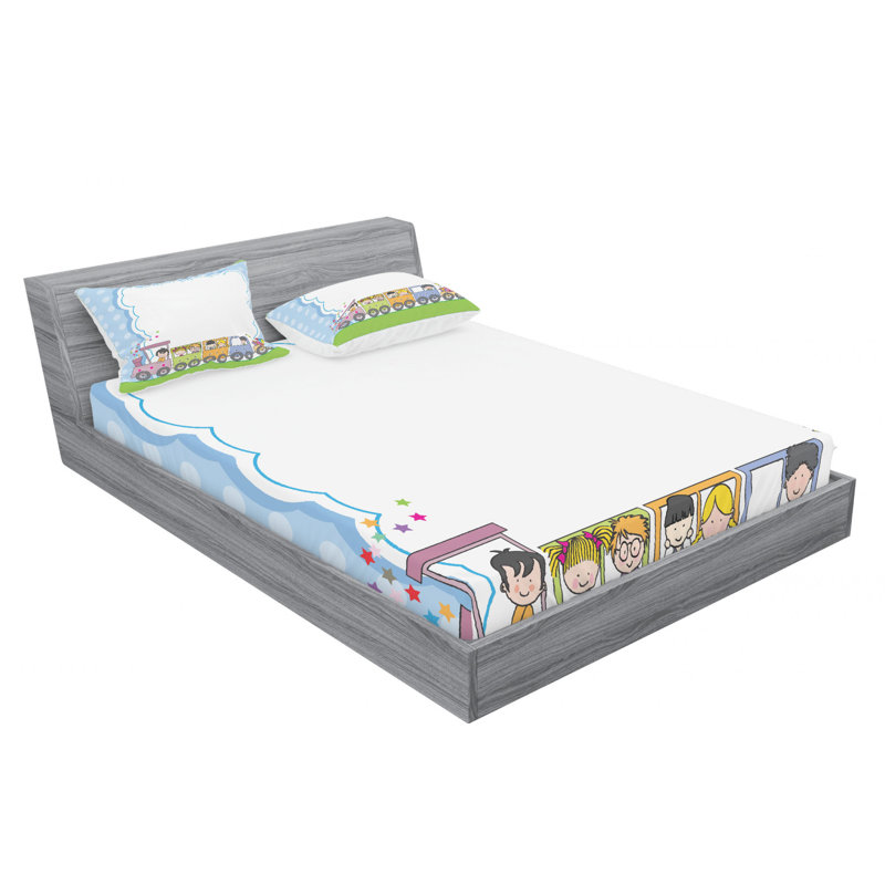 Microfiber Sheet Set, Queen Sheet Set with Fitted Sheet