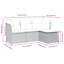  Ensemble de canapé de jardin en rotin PE brun, acier thermolaqué, polyester