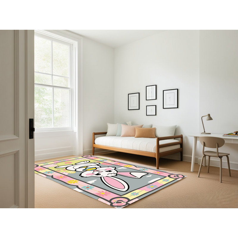 The Holiday Aisle® Easter Spring Holiday Rug, Rectangle 8' x 12'