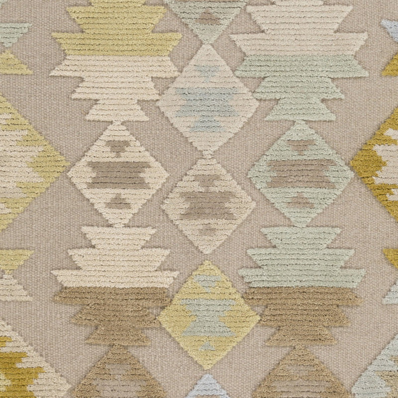 Tapis en laine / coton tissé à la main Brassfield Southwestern, Tapis de couloir 2 pi 6 po x 8 pi