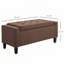 Banc de rangement en similicuir