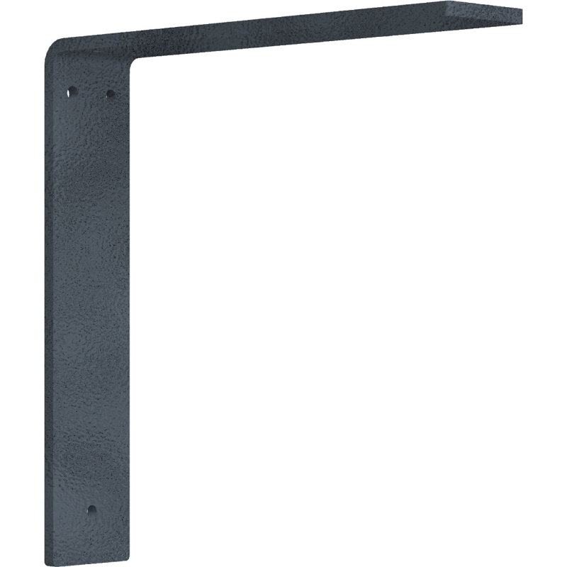 2"W x 10"D x 10"H Hamilton Steel Bracket, Hammered Gray, 10" H x 2" W x 10" D, Hammered Gray