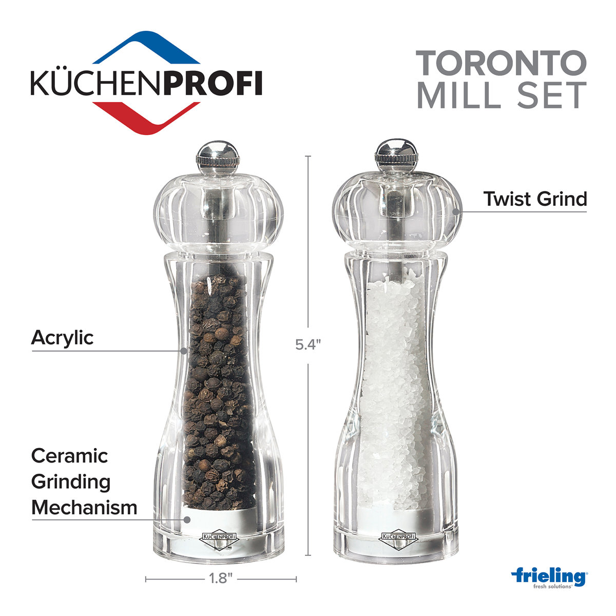 Frieling Toronto Salt and Pepper Mill - Thumbnail 3