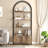 Arched Bookshelf, Bookcase With Doors Storage-1152351590