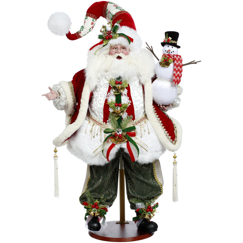 Santa Building Snowman - 36 Inches