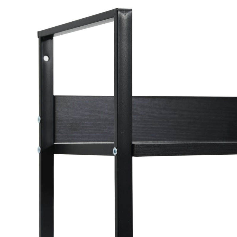 Bibliothèque Missoula, Noir, (4 tablettes) H 49 po x l 10,9 po x P 23,6 po