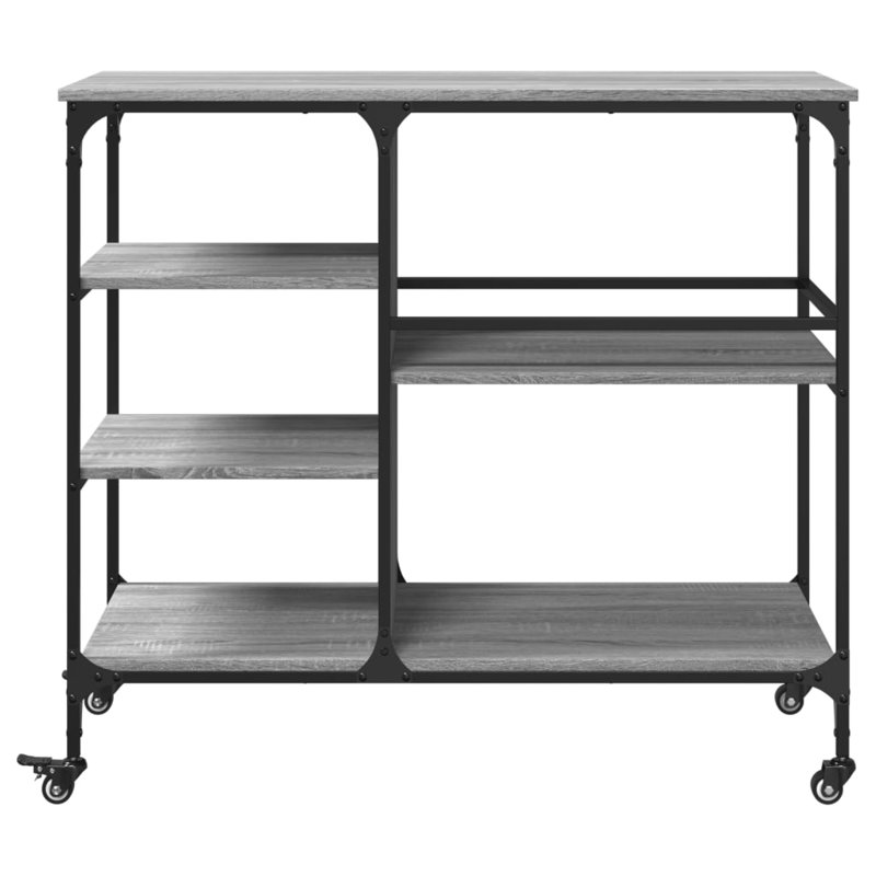 Ventre Metal Bar Cart, Grey Sonoma