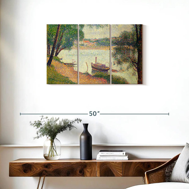 Meat Gray Weather Grande Jatte 1886-1888, H 20 po x l 33 po