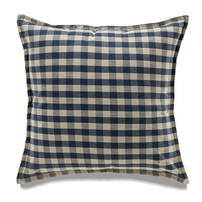 Beige Buffalo Check Pillow Cover