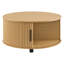Table tambour moderne en bois avec porte coulissante-997234451