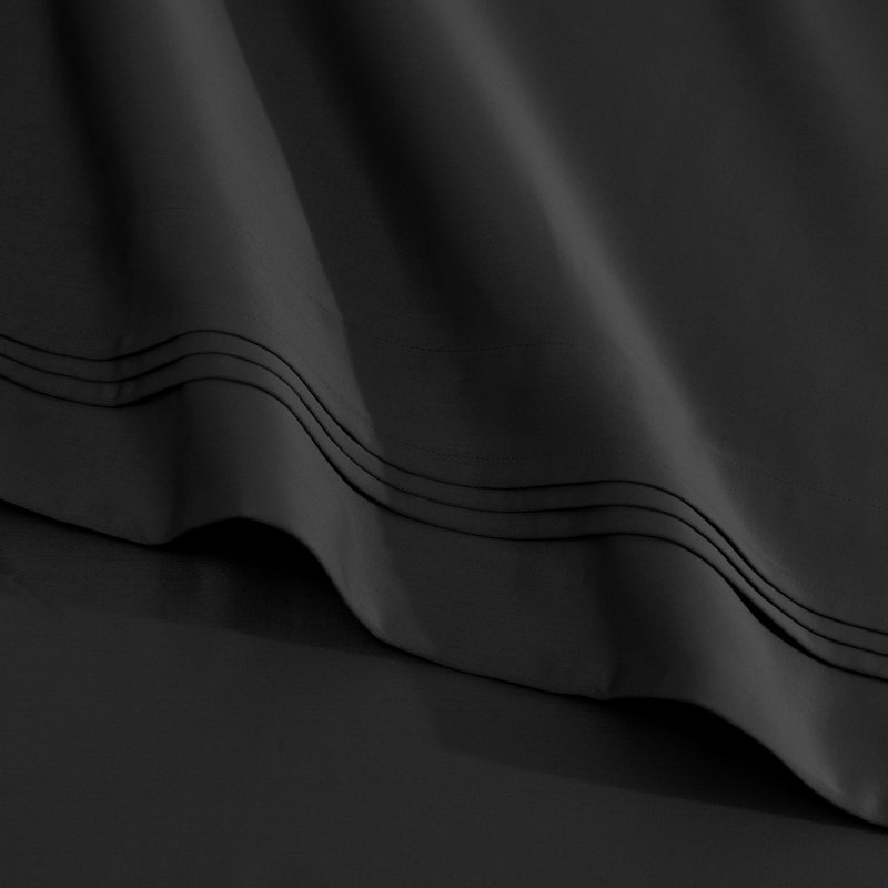 Certified Egyptian Cotton Deep Pocket Solid Luxury 1500 Thread Count Sheet Set, California King Sheet Set, Black