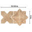 Tech Land Star & Cross Fire 6" x 12" Porcelain Singular Wall Floor Use Tile