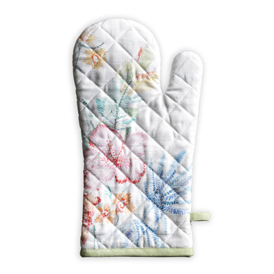 Maison d'Hermine Paradise Island 100% Cotton Oven Mitt - 7.5" x 13"