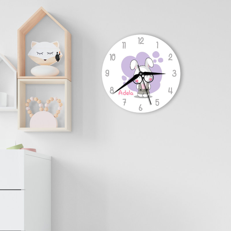 Wood Wall Clock, Yes