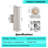 8-Pack 12" Modern LED Up and Down Wall Sconce – Aluminum  Round Wall Light, IP65 Waterproof-1072687661