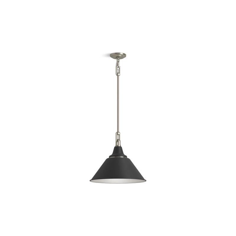 Varla 24 In. Pendant, 72.44" H x 16" W x 12.38" D, Brushed Nickel