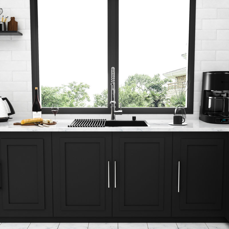 33" Gunmetal Black Kitchen Sink - 16 Gauge Stainless Steel With Advanced Resistance To Erosion 33X22 Inch Excellent Corrosion