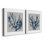 Lin corail III - ensemble de 2 reproductions sur toiles tendues