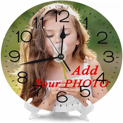 Horloge murale Numland-Custom, horloge murale silencieuse, horloge décorative de cuisine / salon / chambre à coucher facile à lire