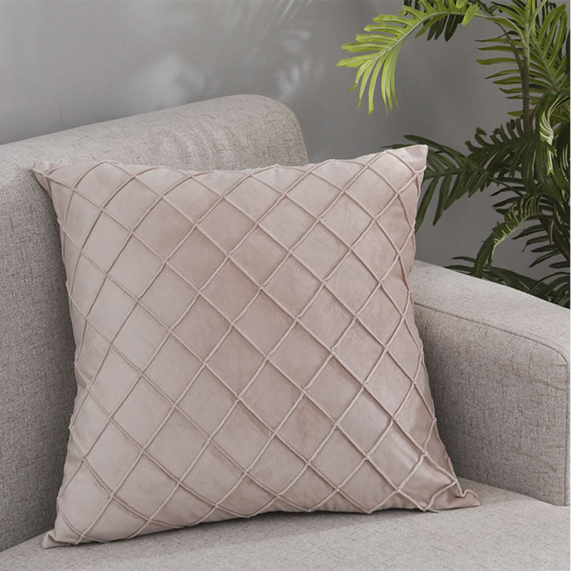 Ensemble de 2 housses de coussins décoratifs 18 po x 18 po, Gris et rose