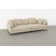 Veda 118" Square Arm Sofa with Reversible Cushions