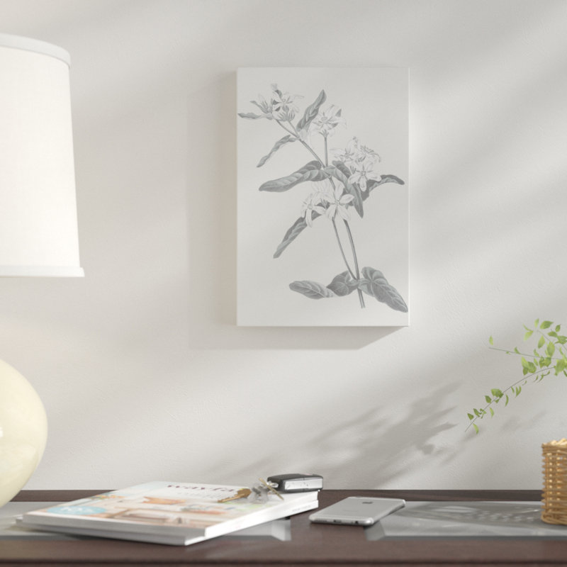 « neutral botanique iv », reproduction d’impression sur toile tendue, H 12 po x l 8 po x P 0,75 po, Toile tendue