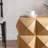 Three-Dimensional Embossed  Pattern Design Retro Side Table,Retro Wooden Nightstand