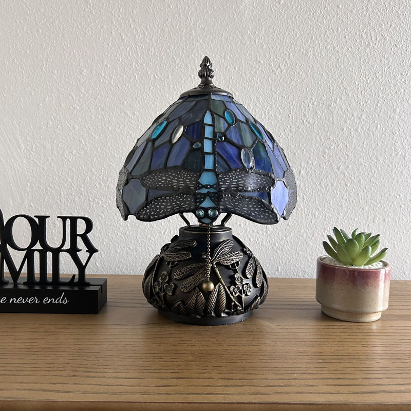 Mini lampe de table Tiffany Standwood Tiffany, Blue