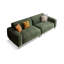 Coussin modulaire en polyester vert