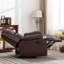 Ensemble de salon inclinable moderne en cuir véritable 2 pièces (une chaise et un canapé 3 places)-1133136748