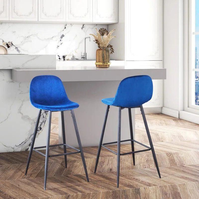 Tabouret de bar 29 po Lavora, Bleu