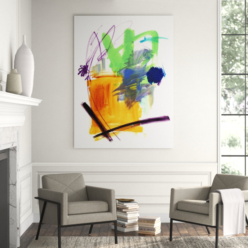 Candy Burst II Painting by Guseul Park, Image Brush Gel, 53" H x 40" W