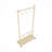 Solid Wood Garment Clothes Drying Rack With 6 Wooden Hangers, Space-Saving Design, Adjustable Shelf, And Wheels For Easy Mobility – Perfect For Bedroom, Living Room, Or Entryway