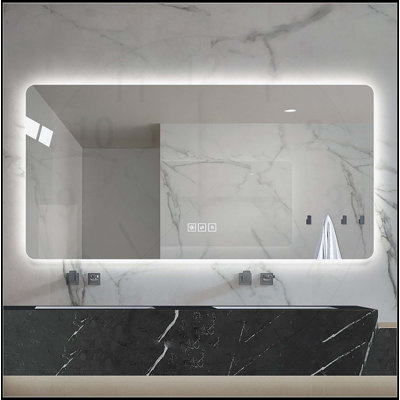 Miroir de salle de bain 28 po x 60 po à DEL