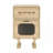 MDF CREATIVE ROTATABLE ROBOT STORAGE SIDE TABLE, NATURAL COLOR