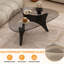 Table basse moderne en verre, design moderne Mid-Century 32,3 x 23 x 16, épuré et élégant pour divers espaces-133523811-133523812